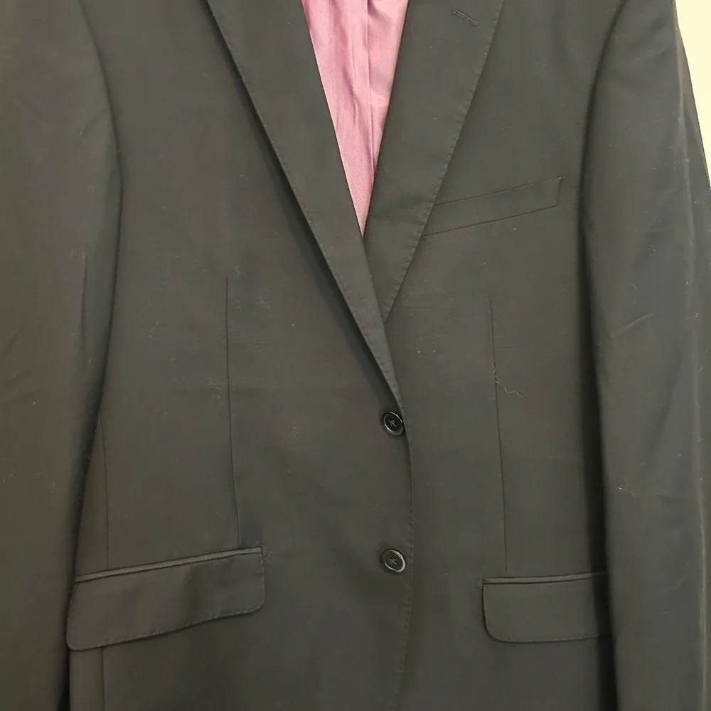 𝅺zanetti Porto suit wool blazer in black